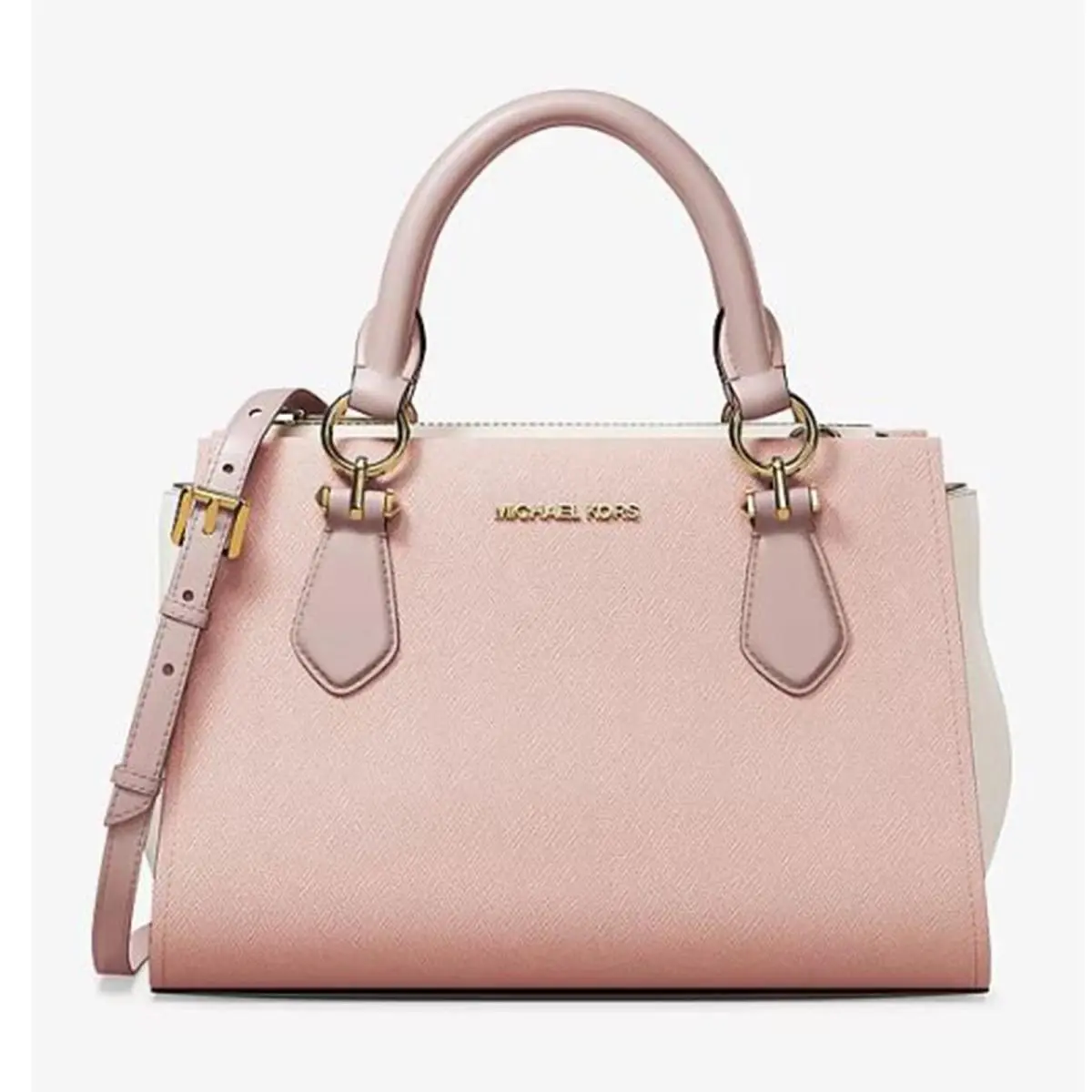 Women`s Marilyn Small Leather Satchel Powder Blush Leather by Michael Kors