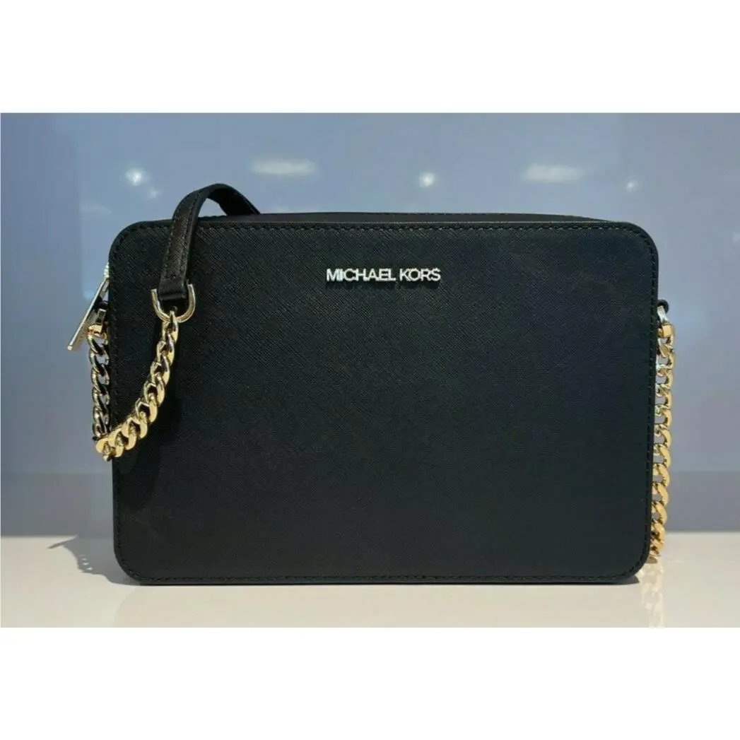 Jet Set Item East West Shoulder Crossbody Bag Black by Michael Kors