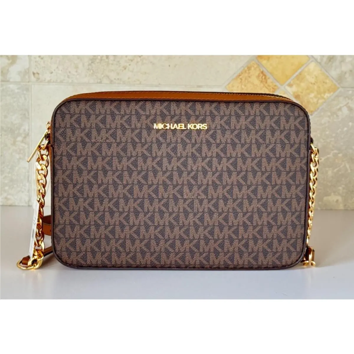 Jet Set Item East West Shoulder Crossbody Bag MK BROWN LUGGAGE by Michael Kors