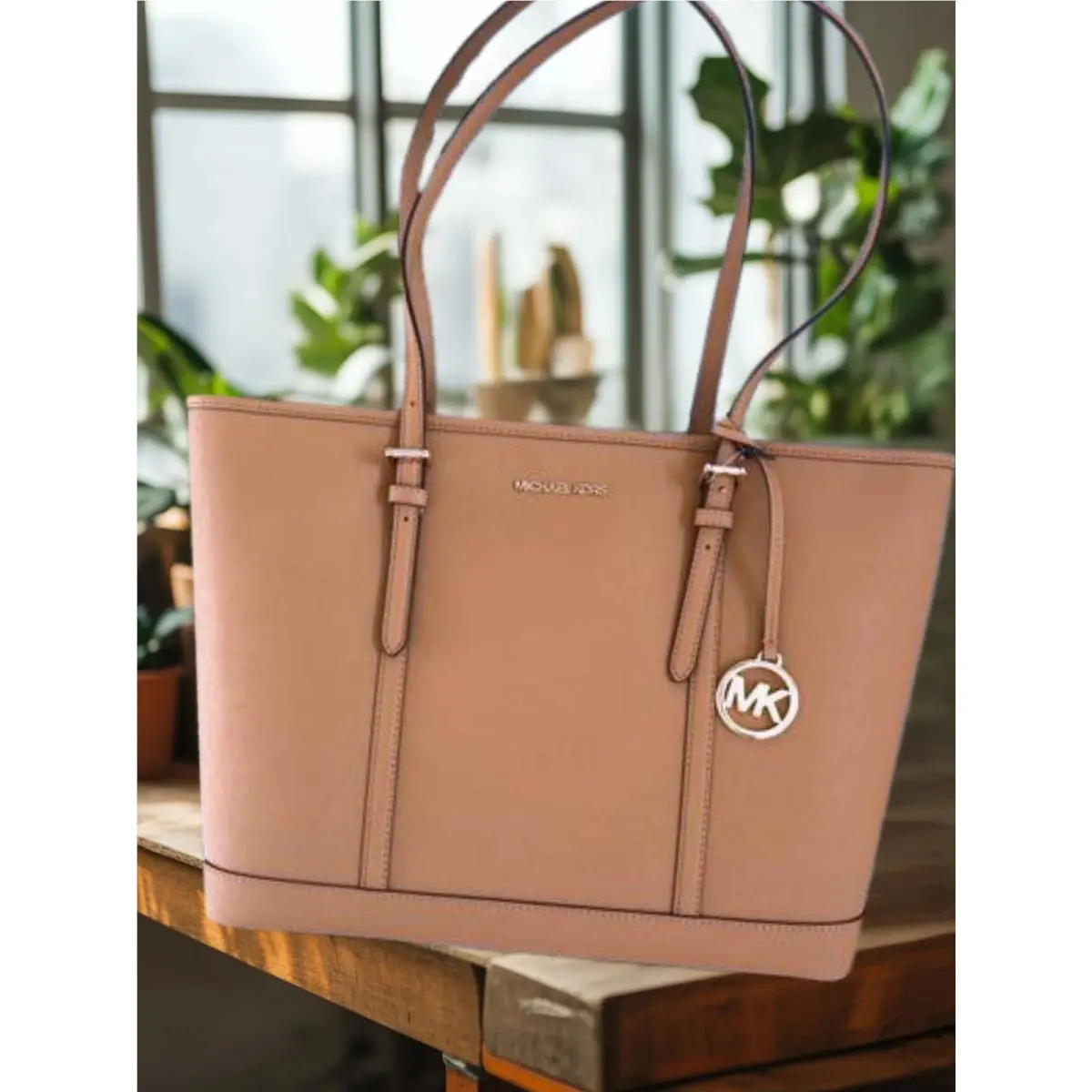 Michael Kors Jet Set Travel Small Saffiano Leather Top-zip Tote Bag Luggage