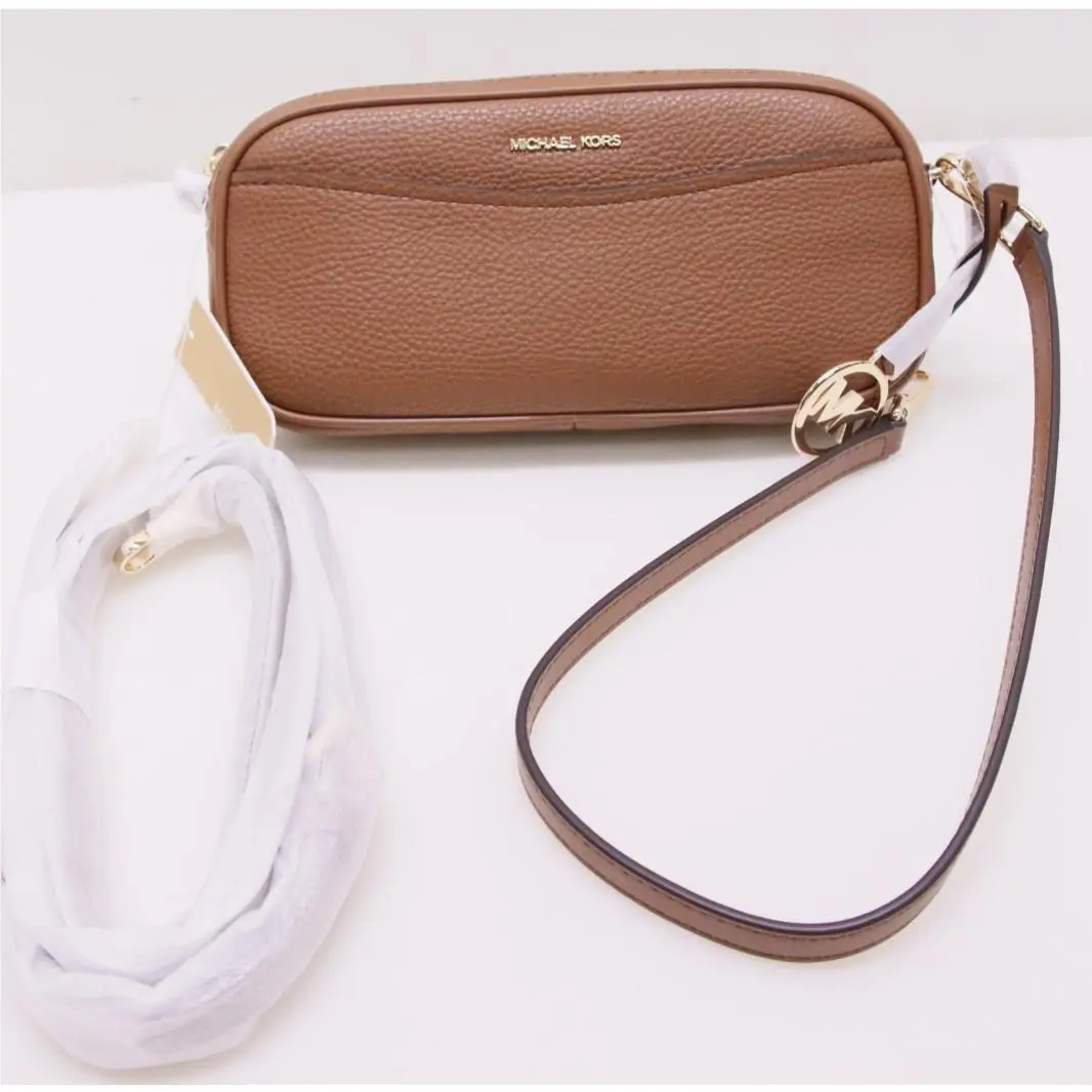 Michael Kors May Small Convertible Pouchette Crossbody - Luggage