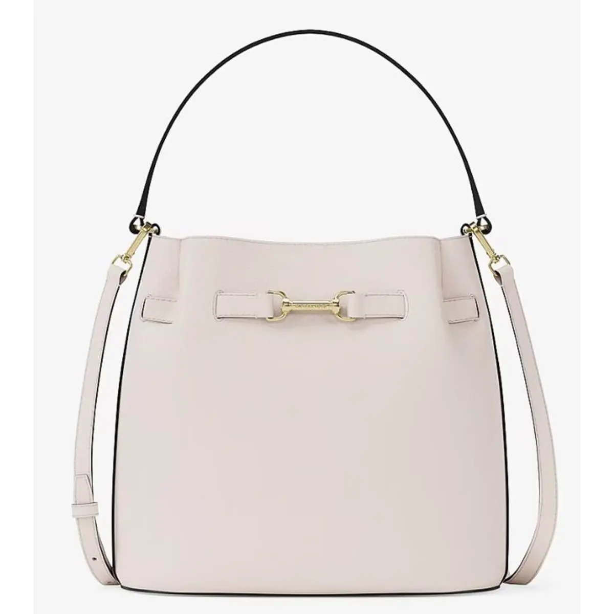 Michael Kors Carson Medium Pebbled Leather Convertible Bucket Crossbody Bag 35R6