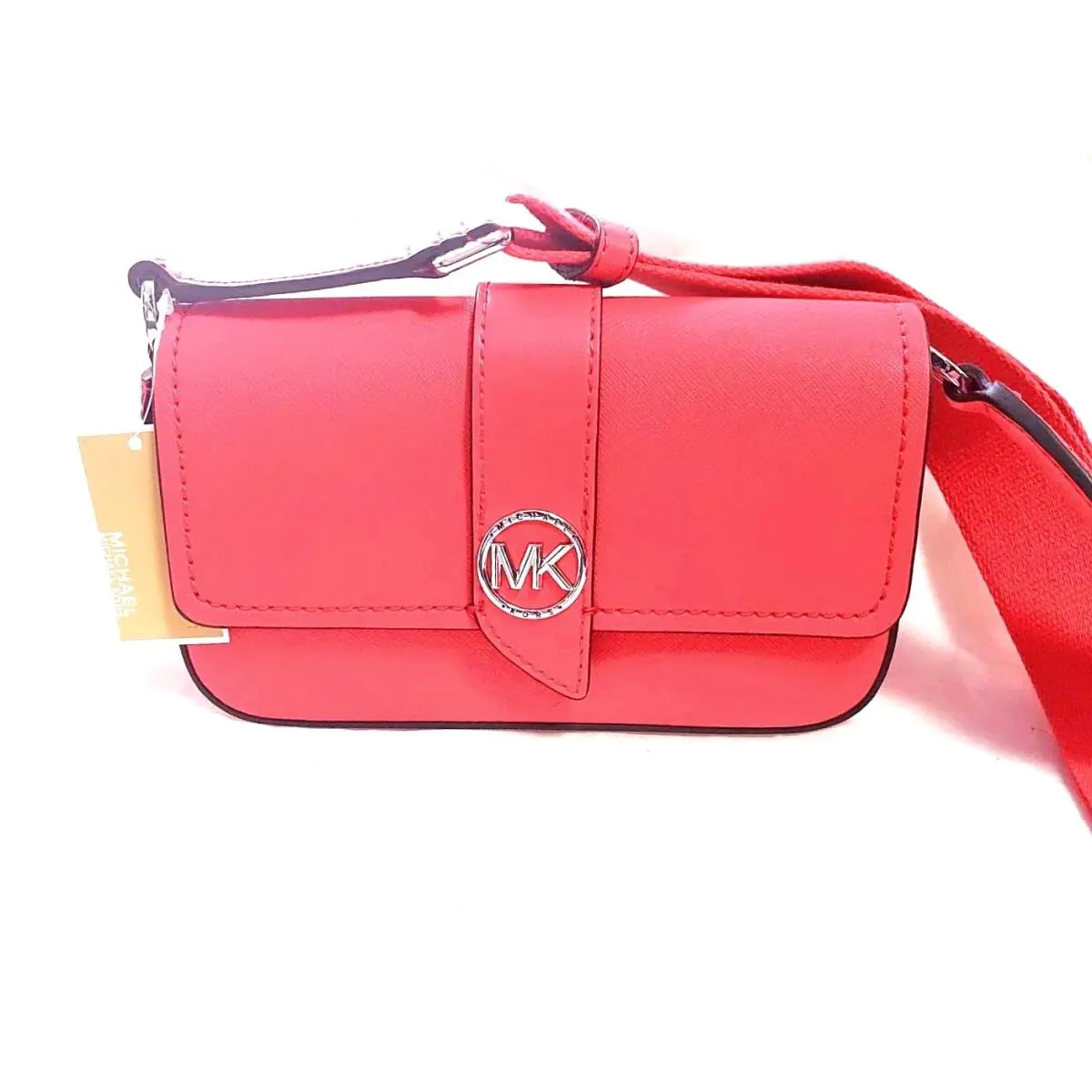 Michael Kors Greenwich Extra Small East/west Sling Crossbody Geranium