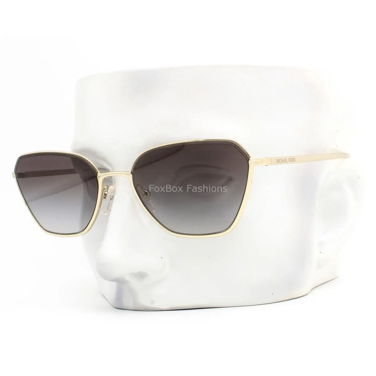 Delphi Sunglasses MK 1081 Polished Light Gold Gray Gradient W/case by Michael Kors