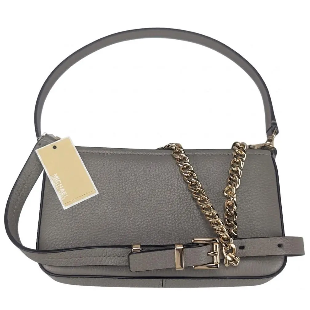 Michael Kors Bryant Convertible Pebbled Pochette Birch Crossbody