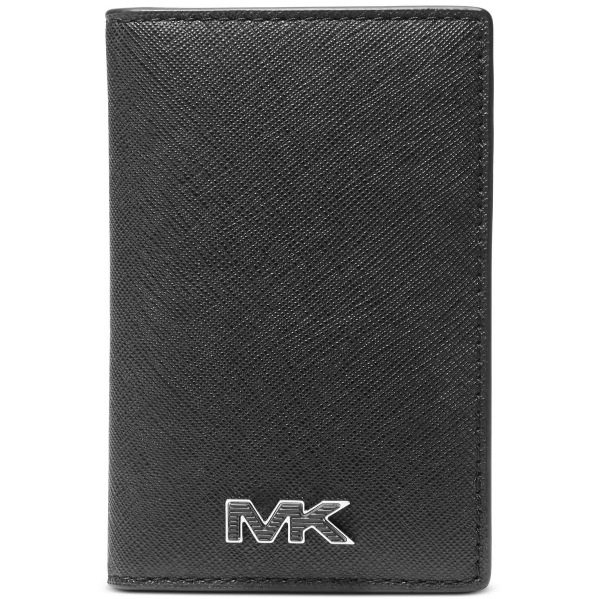 Michael Kors Malone Men`s Folding Logo Card Case - Black
