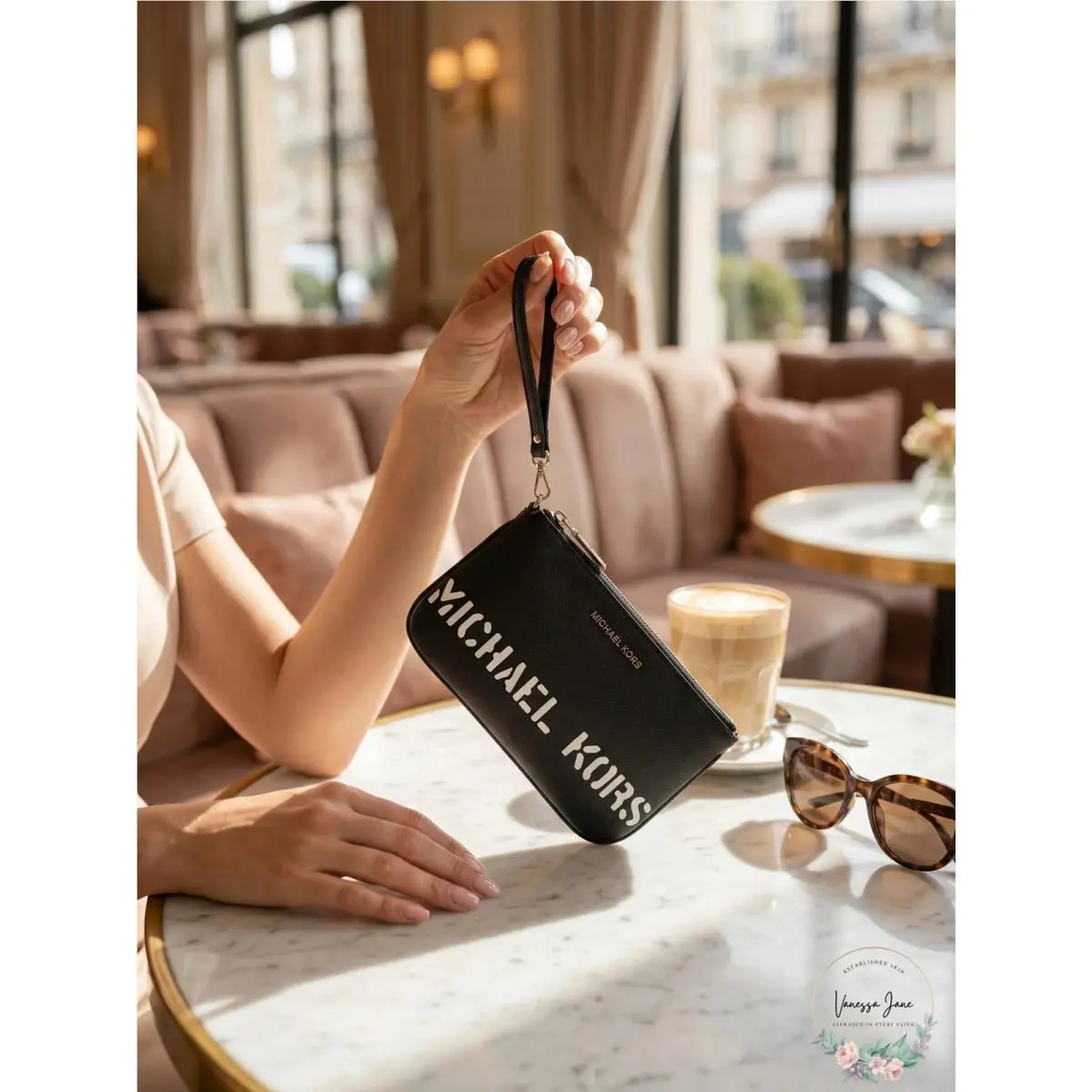 Kors Logo Pouchette Wristlet