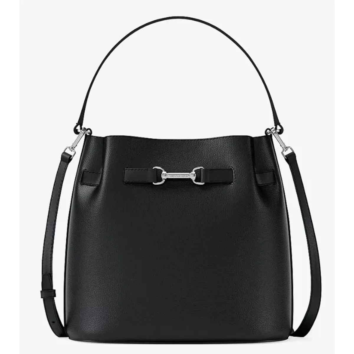 Michael Kors Carson Medium Pebbled Leather Convertible Bucket Crossbody Bag 35R6