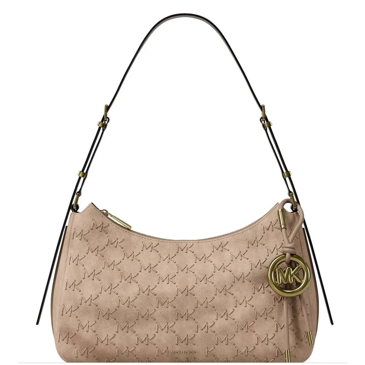 Michael Kors Nolita Medium Top Zip Convertible Shoulder :natural - Exterior: :Natural