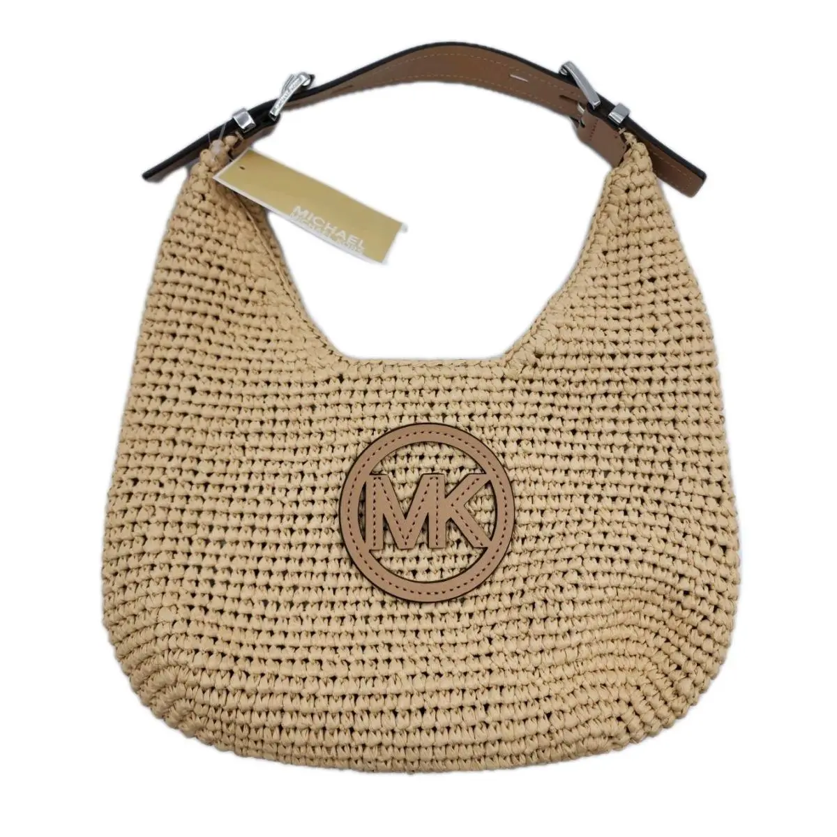 Michael Kors Women`s Nolita Beige Small Hobo Shoulder Bag