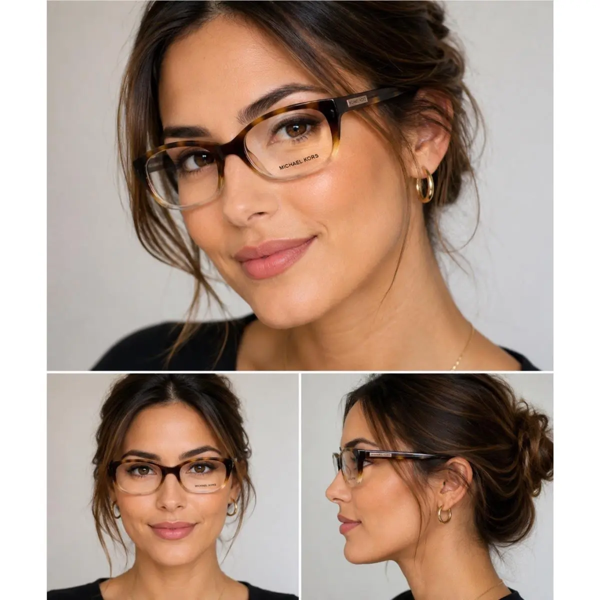 Michael Kors Frames Tortoise Clear Acetate Women`s Glasses MK8020 3125 51 16