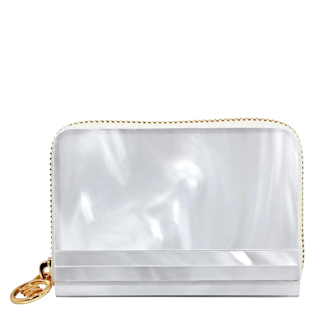 Michael Kors Barbara Marble Resin Coin Purse - Optic White 32H8GB8Z1P-085