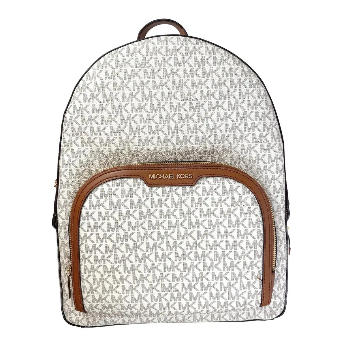 Michael Kors Jaycee Logo Backpack Vanilla - Beige, Exterior: Beige