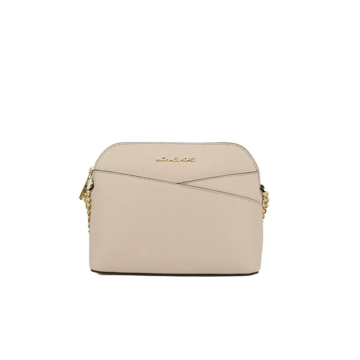 Michael Kors Women`s Jet Set Travel Dome Leather Crossbody Bag - Pink