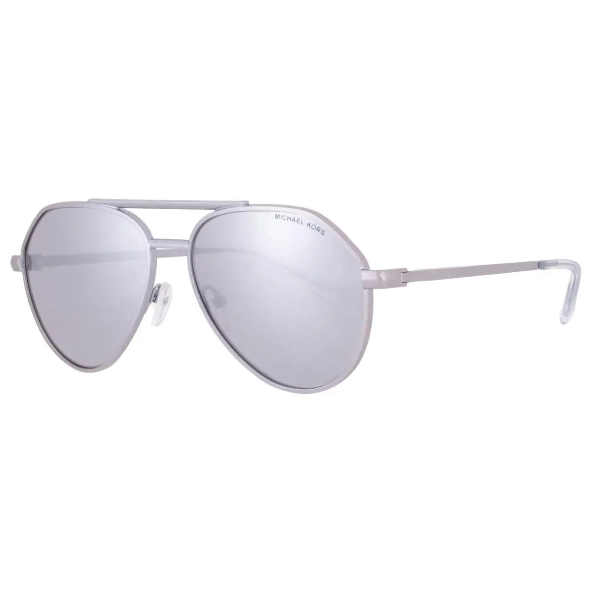 Michael Kors Brentwood Silver Mirror Pilot Men`s Sunglasses MK1168 19036G 58