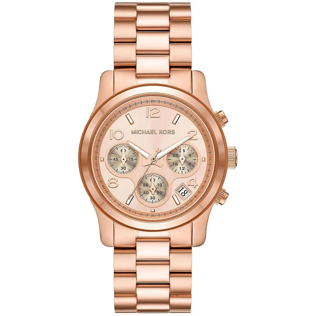 Michael Kors Women`s Runway Rose Gold Dial Watch - MK7324
