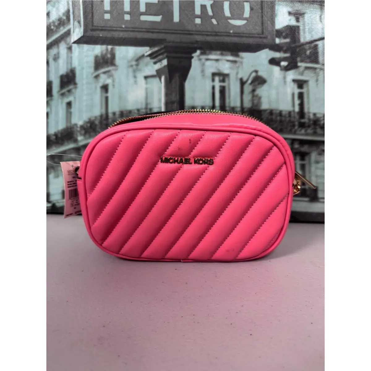 Michael Kors 35S1GX0C1U Rose Small Oval Camera