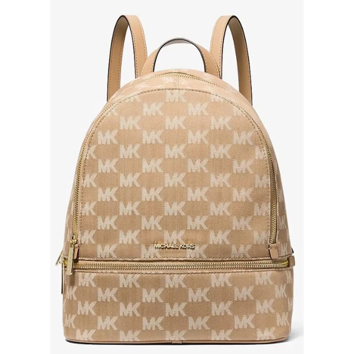 Michael Kors Rhea Medium Logo Jacquard Denim Backpack 35S6GRAB2C-222