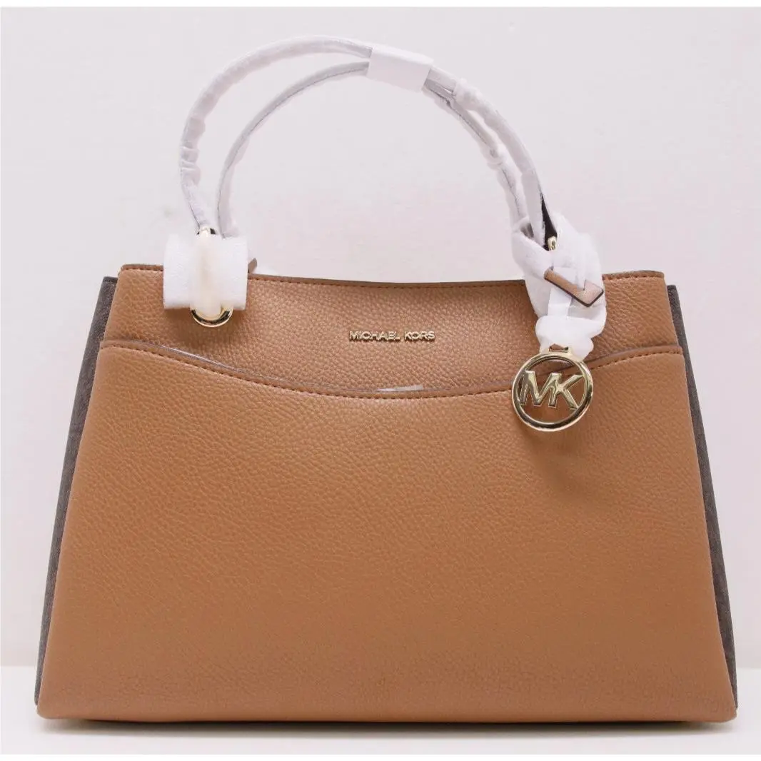 Michael Kors May Medium Triple Compartment Shoulder Bag Brown/acorn