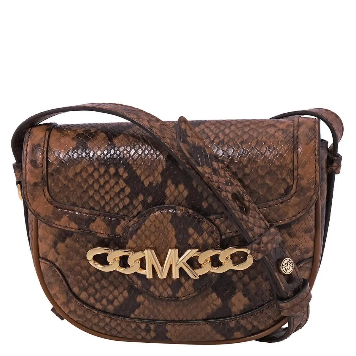 Michael Kors Snakeskin Effect Saddle Crossbody Bag 32H1G2HC1E-230