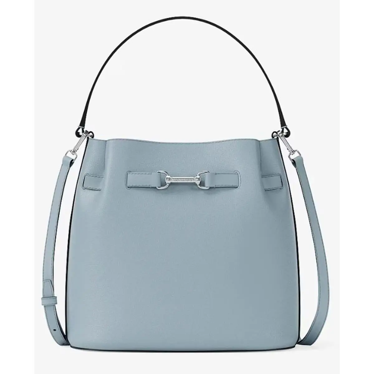 Michael Kors Carson Medium Pebbled Leather Convertible Bucket Crossbody Bag 35R6