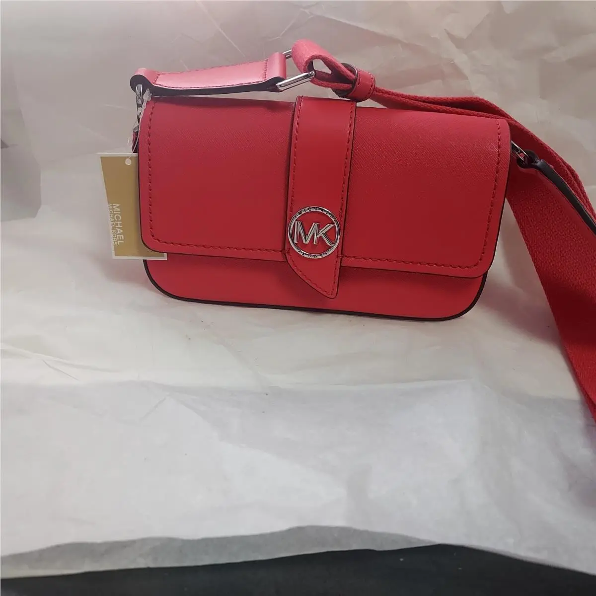 Michael Kors Greenwich Extra Small East West Sling Crossbody Geranium