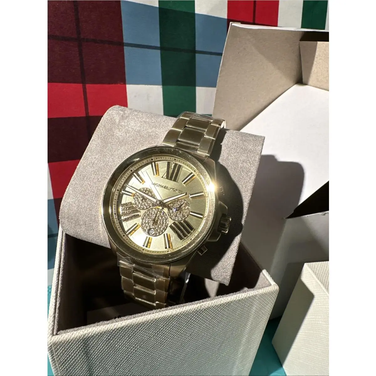Michael Kors Wren Chronograph Gold-tone Stainless Steel Watch MK8928