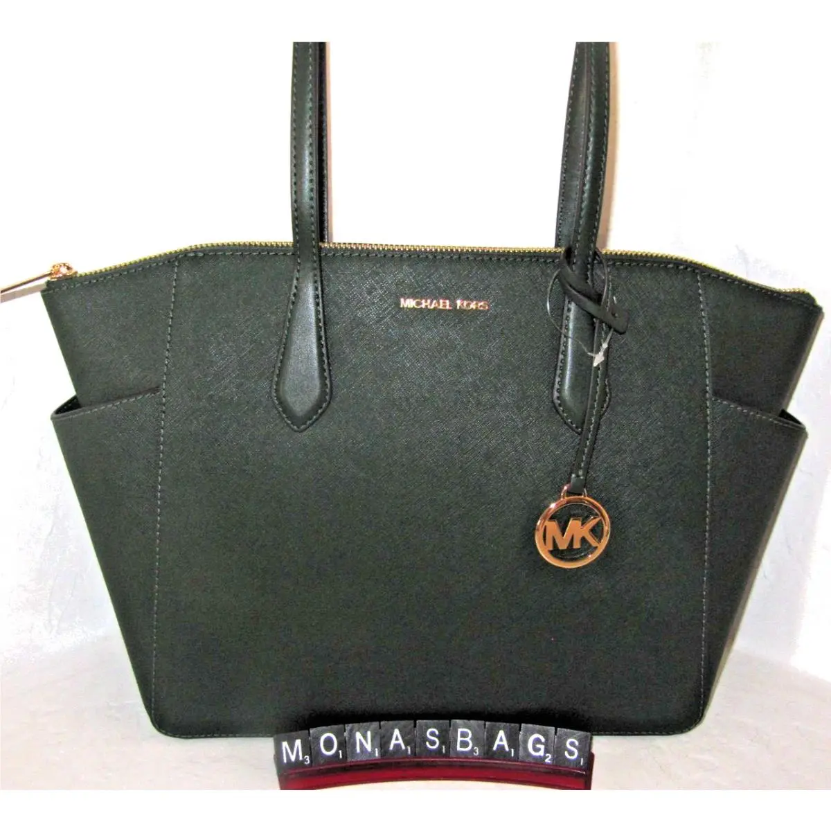 Michael Kors Marilyn Medium Tote Bag Shoulder Bag Moss Green