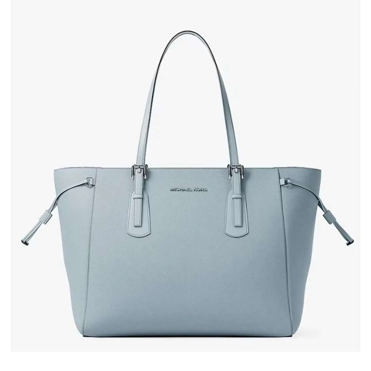 Michael Kors Voyager Large Saffiano Leather Tote Bag 35R6SV6T7L-PaleOcean
