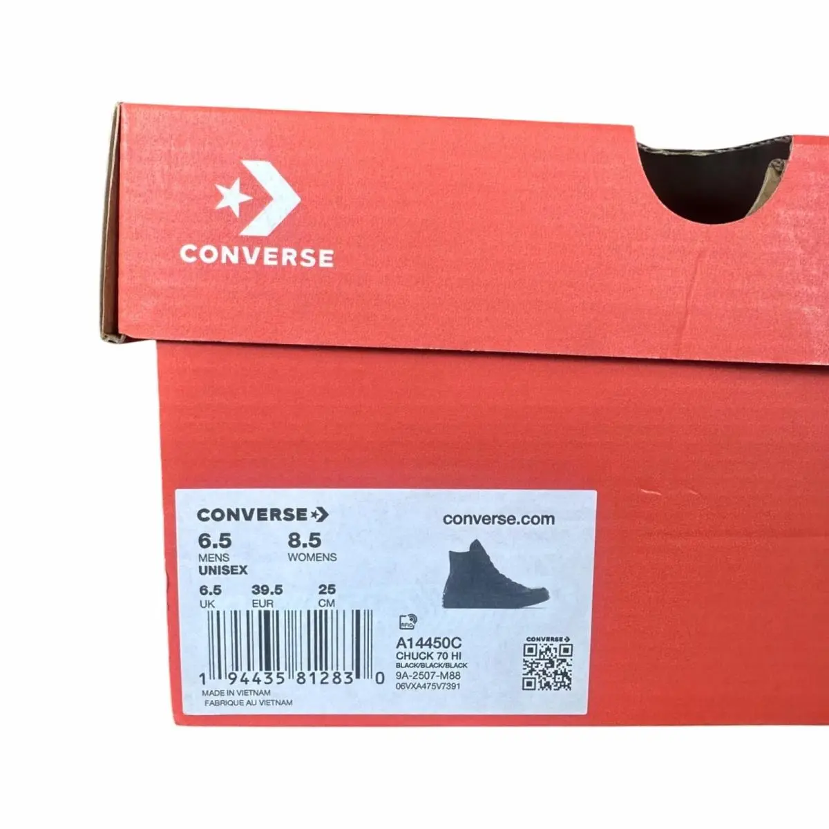 Converse shoes - Converse Chuck 70 - Chuck - A14450C - Black (UPC: 194435812816) 7