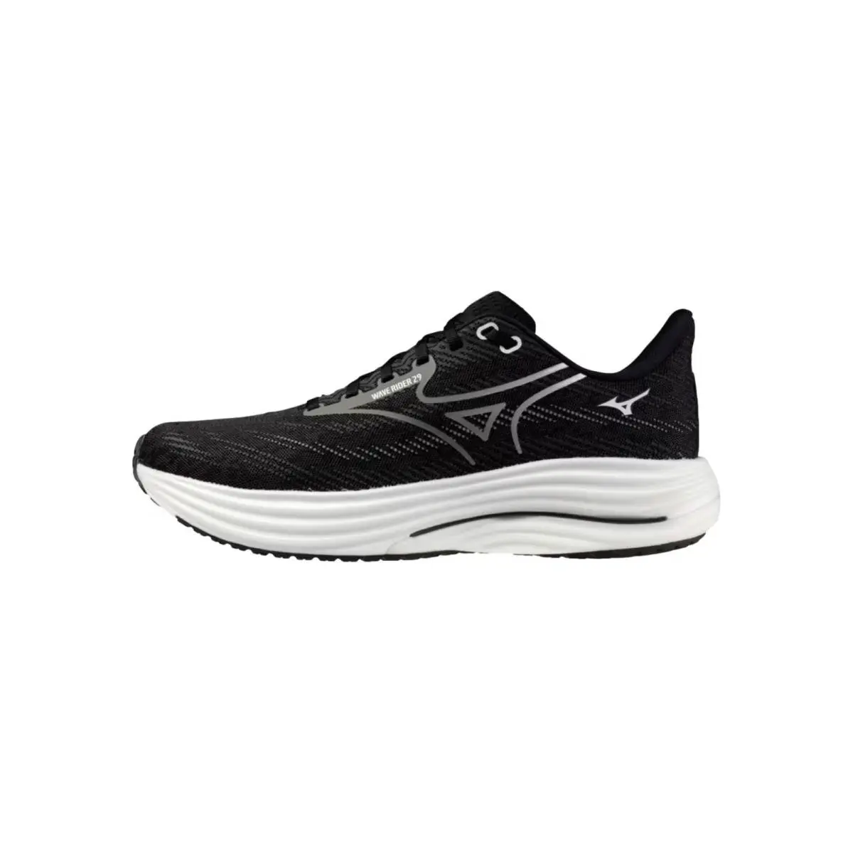 Mizuno Wave Rider 29 Black / White J1GC250302 Men`s Size 11.5 Medium