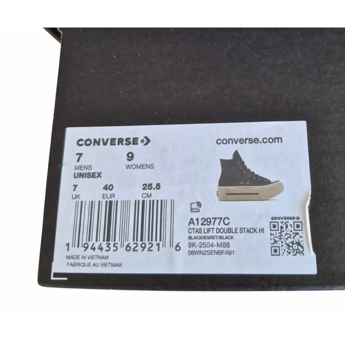 Converse shoes - Converse Lift Double Stack Platform 7 - A20659C - Black (UPC: 194435629216) 6