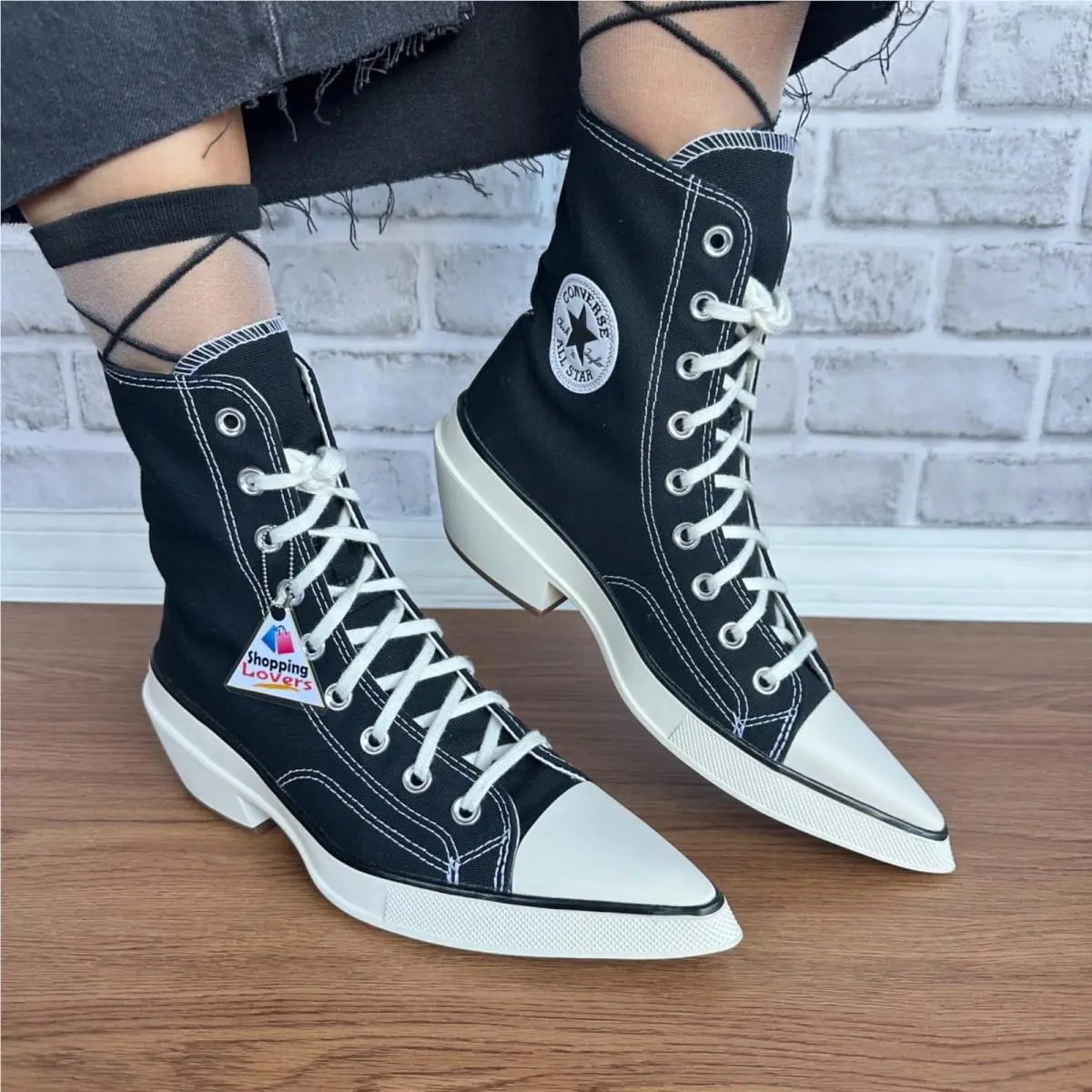 Converse Chuck 70 De Luxe Pointed Toe Hi 7.5 Womens Shoes Canvas Black A13016C