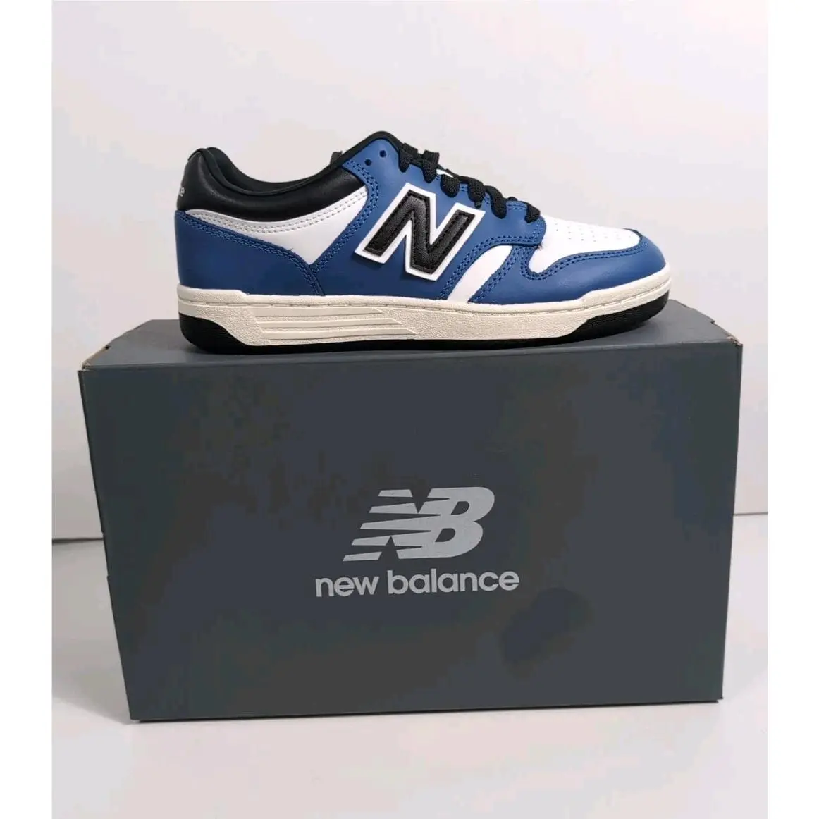 New Balance 480 Blue White and Black Kids Usa Size 7 New with The Box