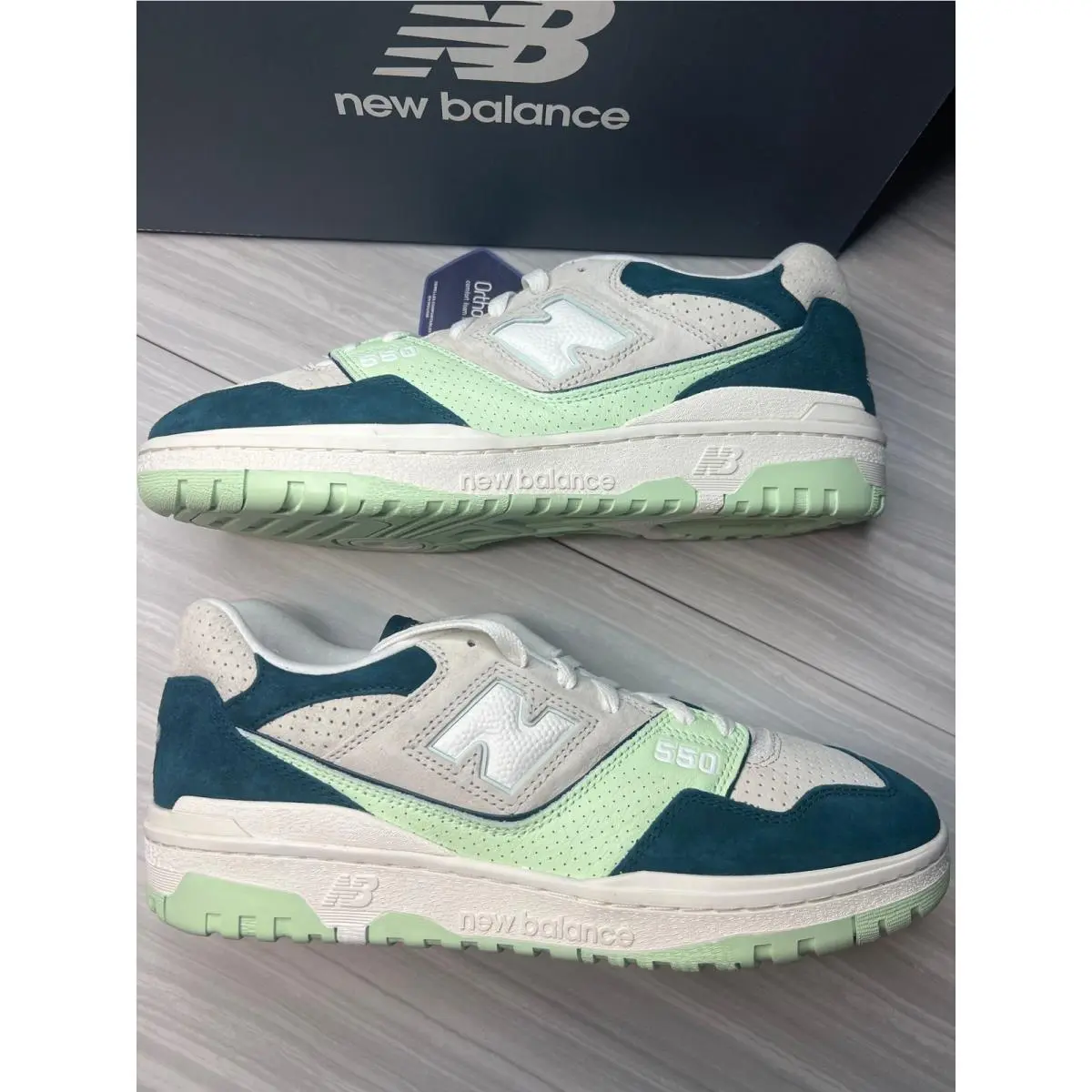 New Balance 550 Court Green Grey Size 11.5