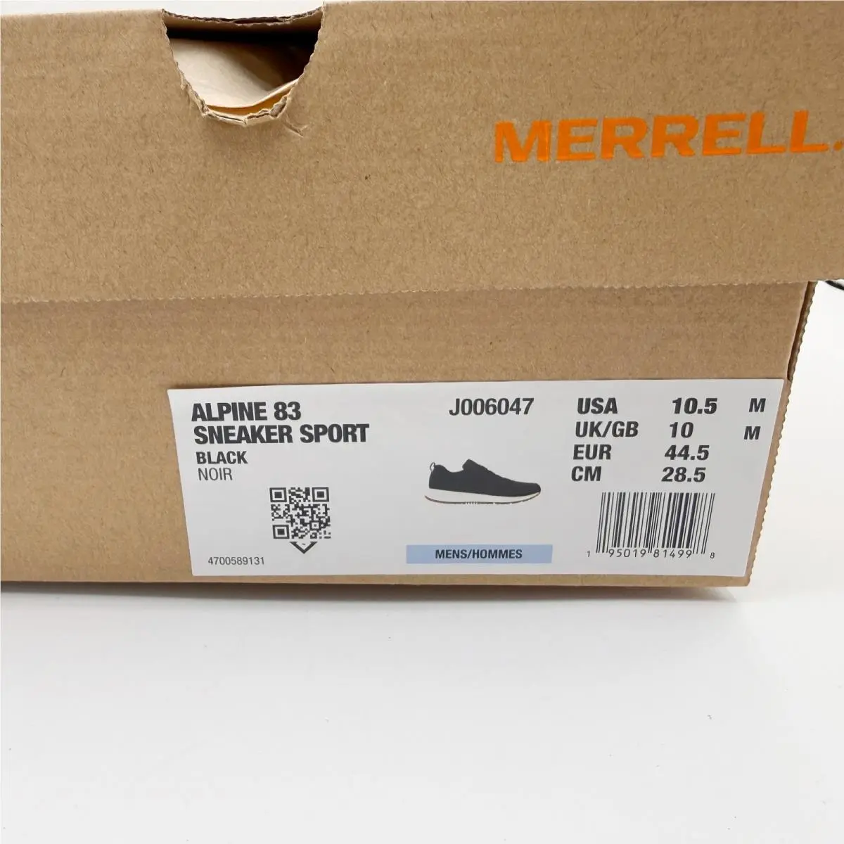 Merrell shoes - Alpine 83 Sneaker Sport - Alpine Sneaker Sport - J006047 - Black (UPC: 195019814998) 8