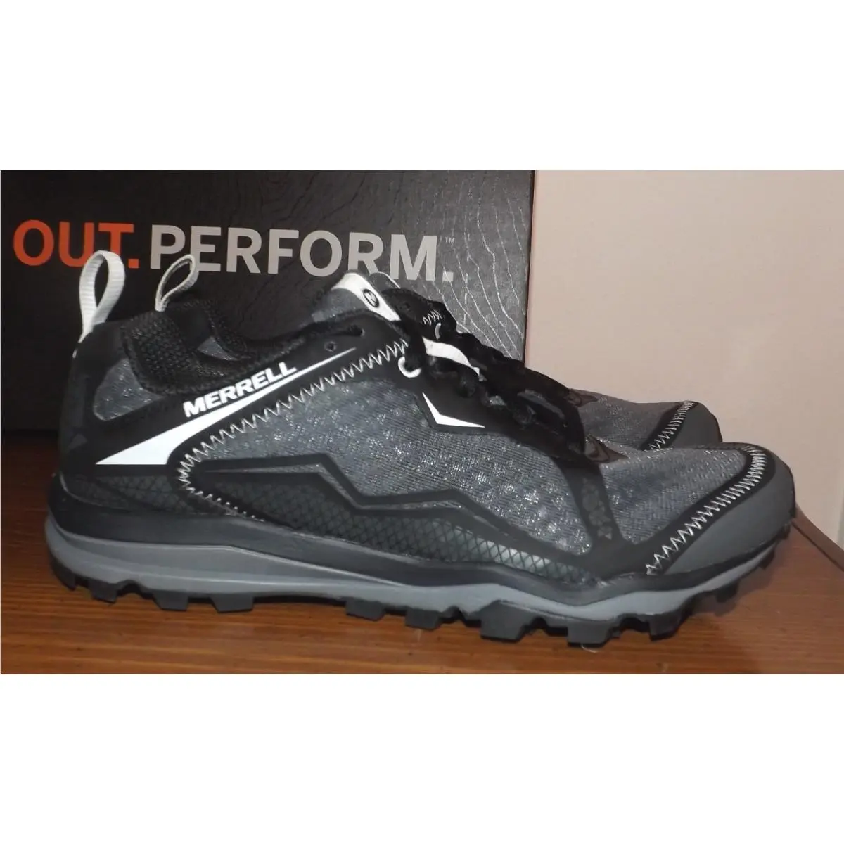 Merrell Bare Access Arc Trail Black Gray Women`s Shoes Size 6M