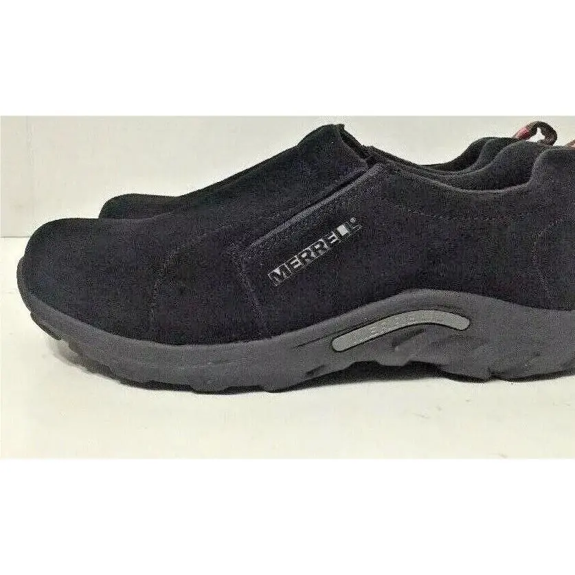 Merrell Kids Jungle Moc Frosty Waterproof 2 Slip on Shoe Black Suede