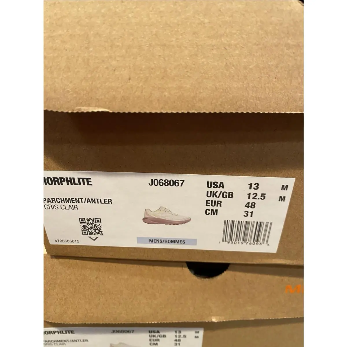 Merrell shoes - Parchment/Antler 3