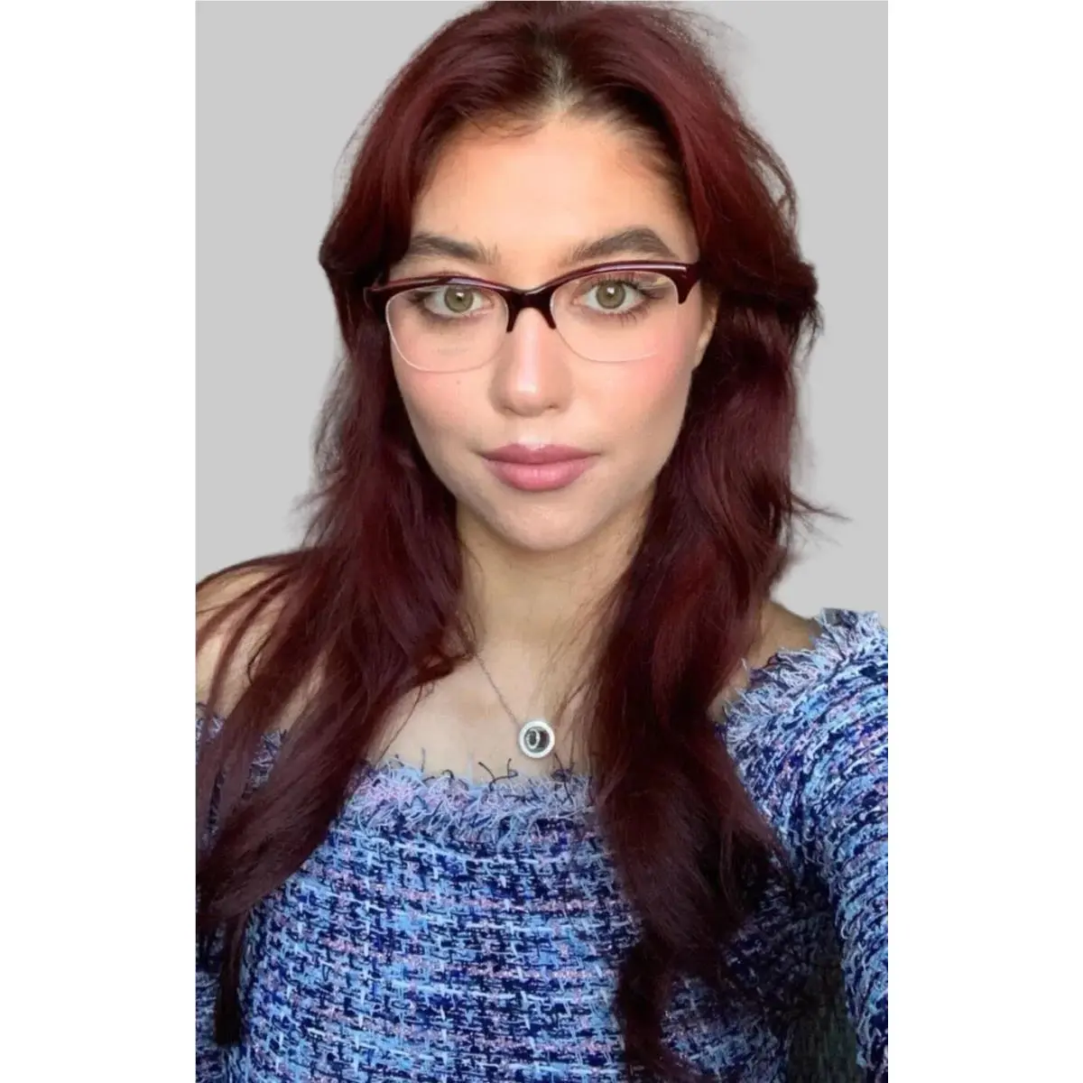 Oliver Peoples 50mm Burgundy Women`s Eyeglasses Frame Italy
