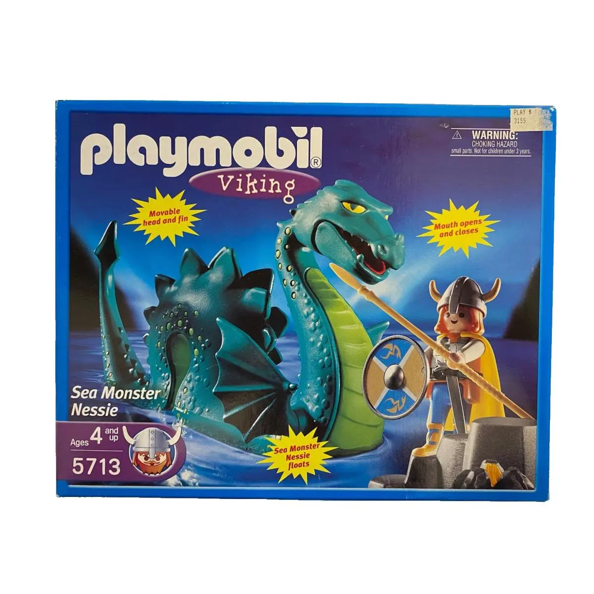 Vintage Playmobil 5713 Viking Sea Monster Nessie Set 2002 Set