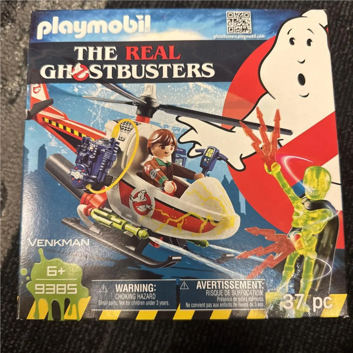 Playmobil 9385 Ghostbusters Venkman with Helicopter Set