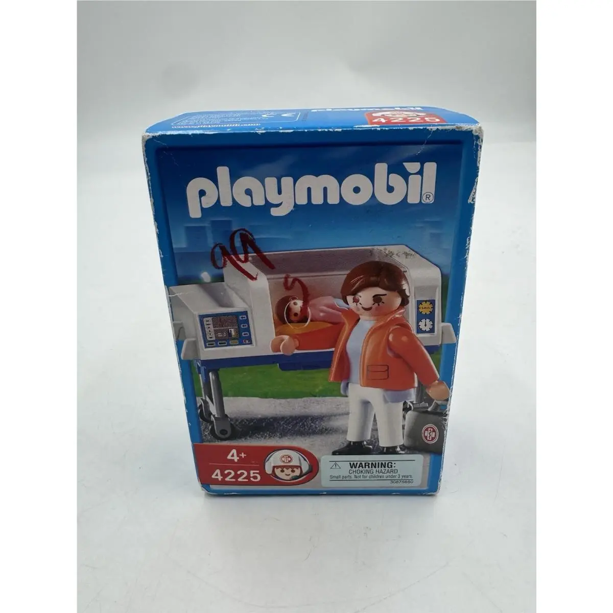Playmobil 4225 Doctor with Incubator and Baby 2005 Nursery Hospital Medical
