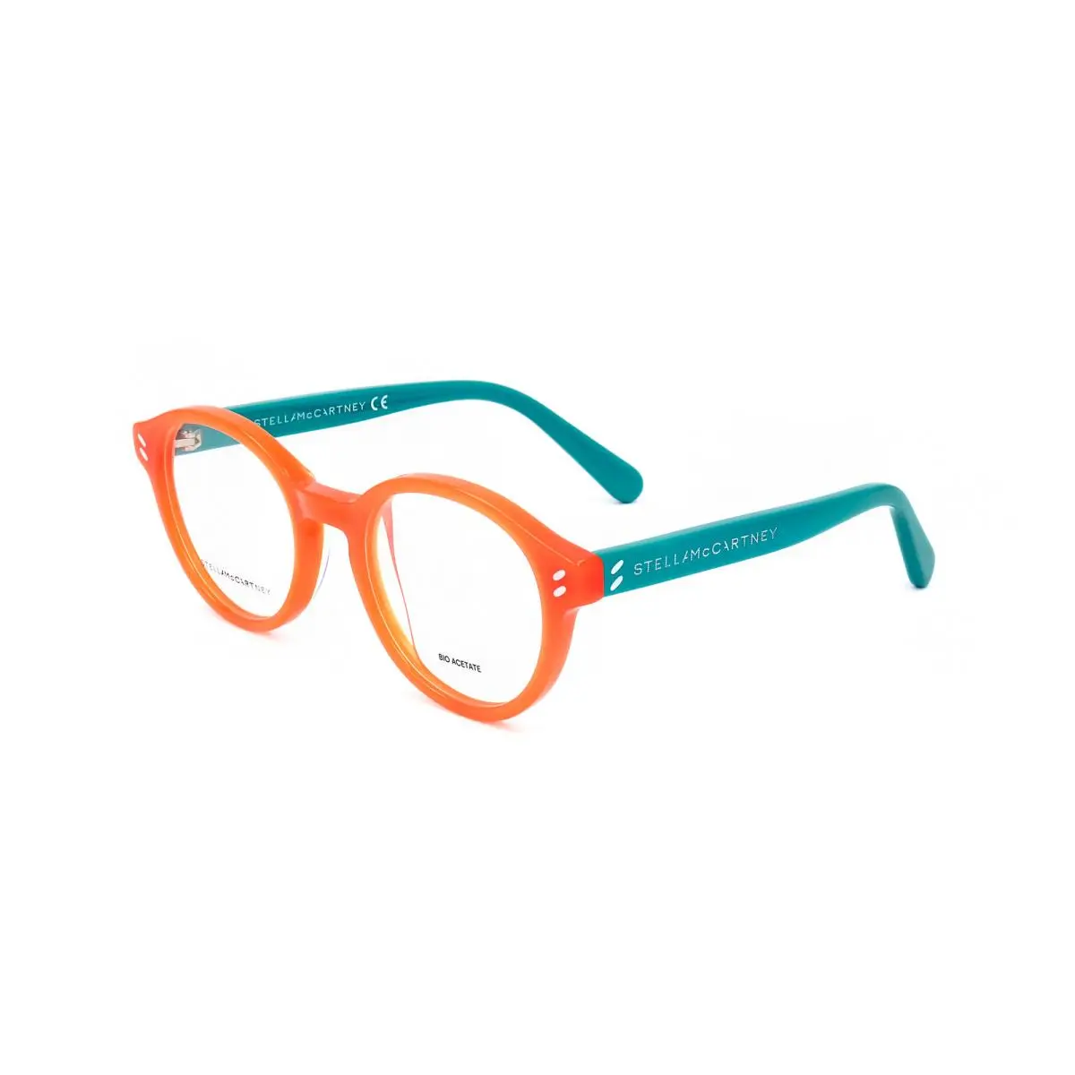 Stella Mccartney Kids 44mm Shiny Orange Eyeglasses SC5013IK-042-44