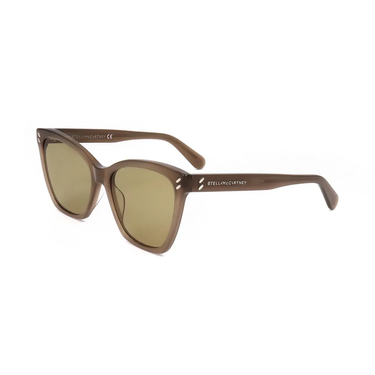 Stella Mccartney Women`s 55mm Shiny Dark Brown Sunglasses SC40035I-48E-55