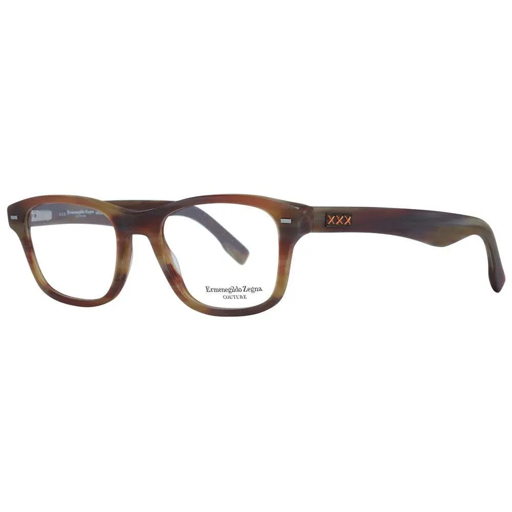 Ermenegildo Zegna Brown Plastic Glasses Frames - ER-1038914