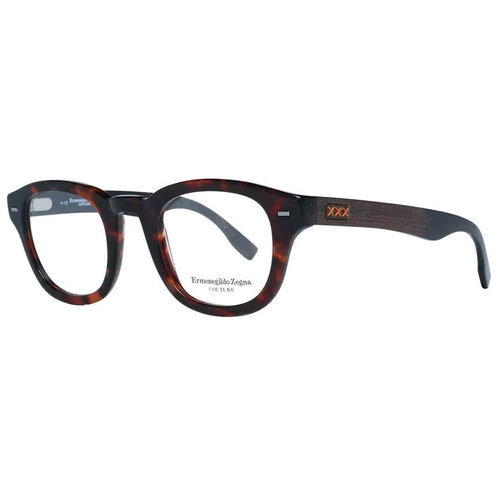 Ermenegildo Zegna Brown Plastic Glasses Frames - ER-1038897