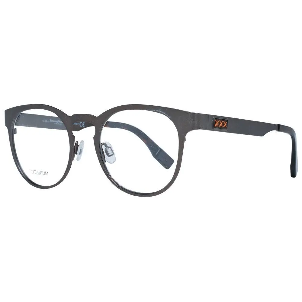 Ermenegildo Zegna Gray Titanium Glasses Frames - ER-1038889