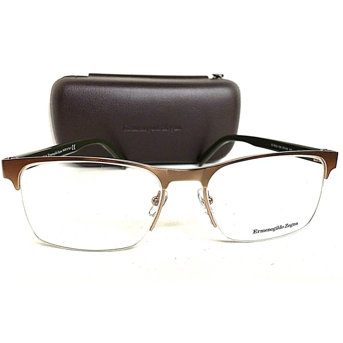 Ermenegildo Zegna EZ 5023 029 57mm Semi-rimless Men`s Eyeglasses Frame