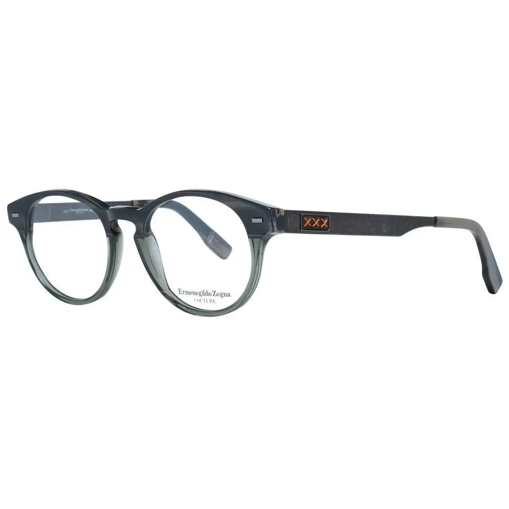 Ermenegildo Zegna Gray Plastic Glasses Frames - ER-1038908
